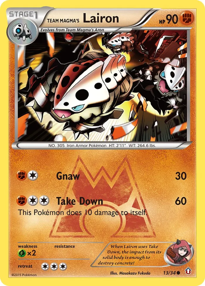 Carte Team Magma's Lairon — Double Crisis