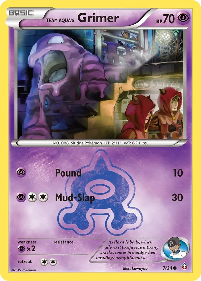 Carte Team Aqua's Grimer — Double Crisis