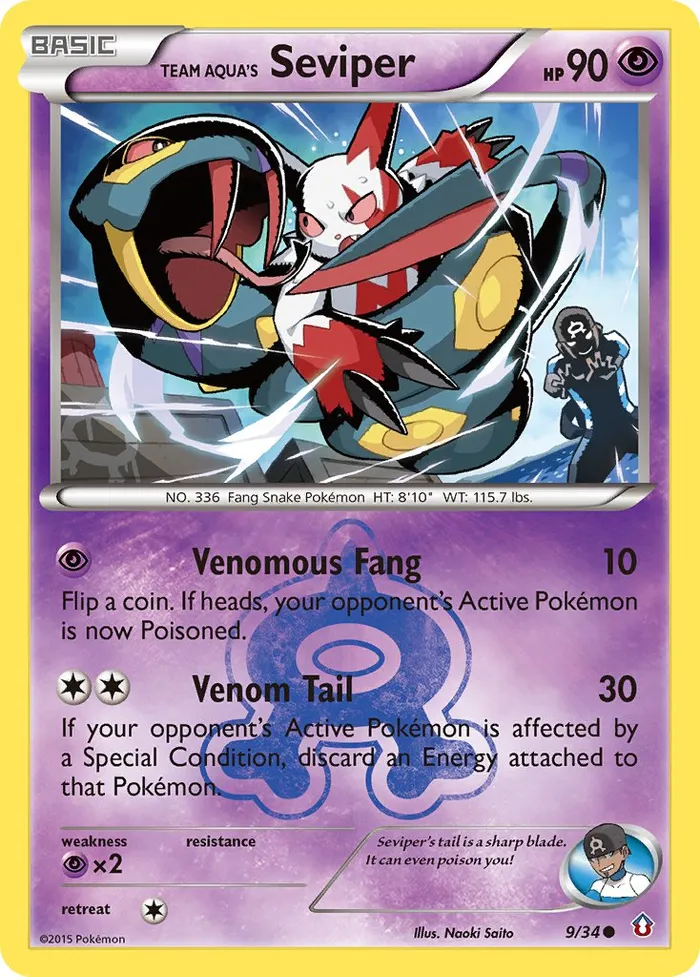 Carte Seviper de Team Aqua — Double Crisis
