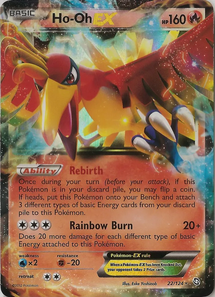 Carte Ho-Oh EX — Dragons Exalted
