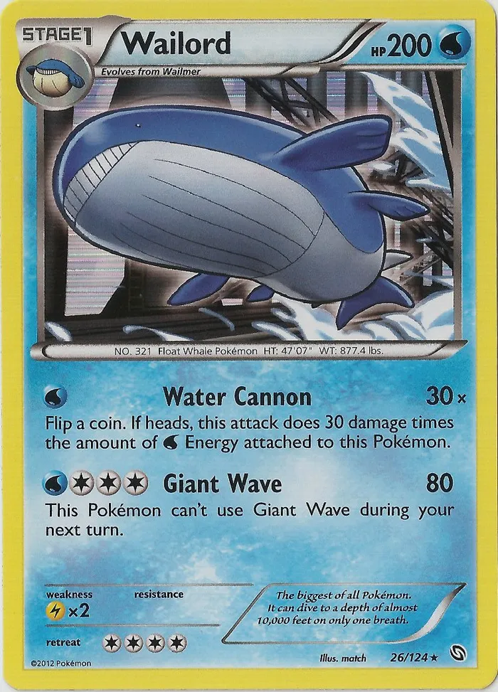 Carte Wailord — Dragons Exalted