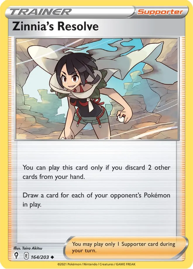 Carte Zinnia's Resolve — Evolving Skies