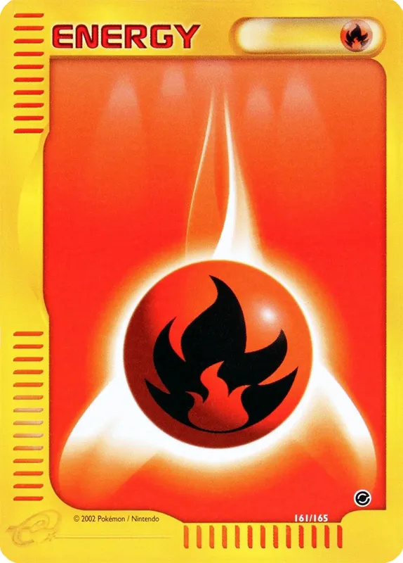 Carte Basic Fire Energy — Expedition Base Set