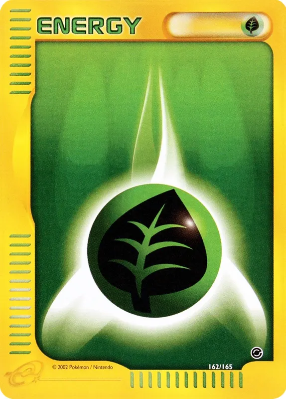 Carte Basic Grass Energy — Expedition Base Set