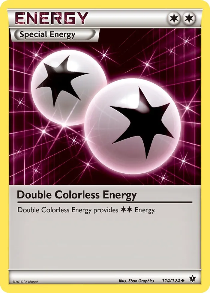 Carte Double Énergie Incolore — Fates Collide