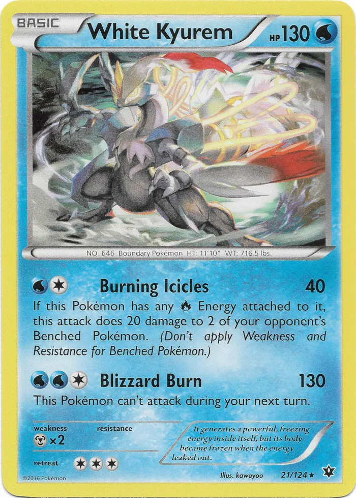 Carte Kyurem Blanc — Fates Collide