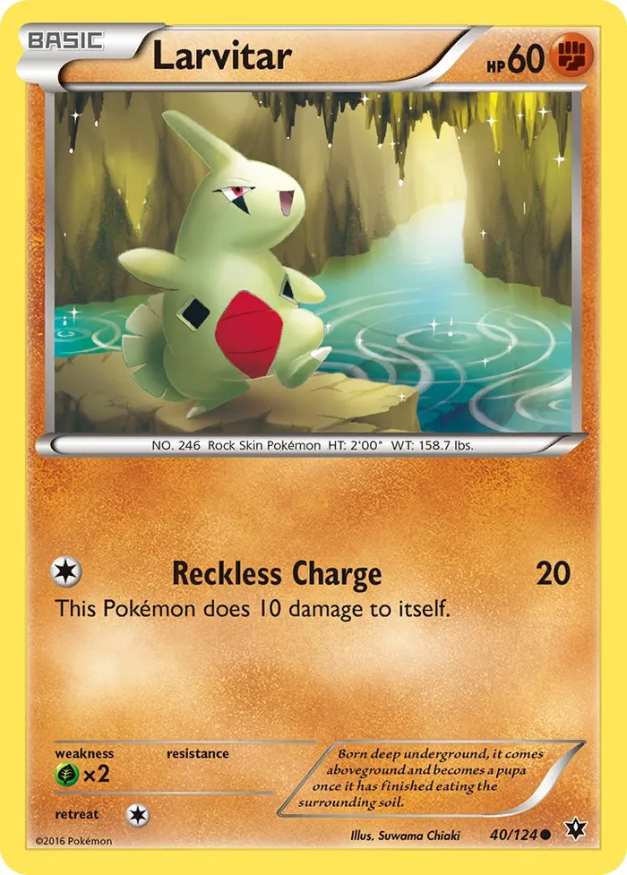 Carte Larvitar — Fates Collide