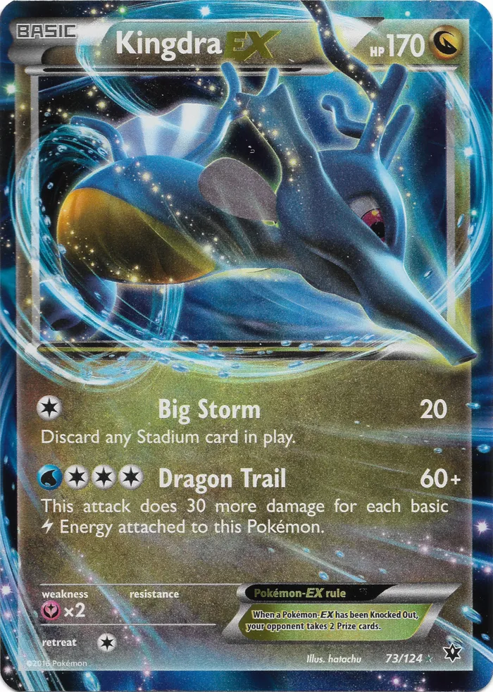 Carte Kingdra EX — Fates Collide