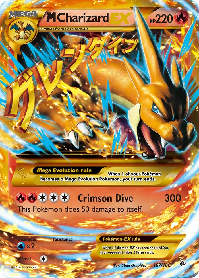 Carte M Charizard-EX — Flashfire