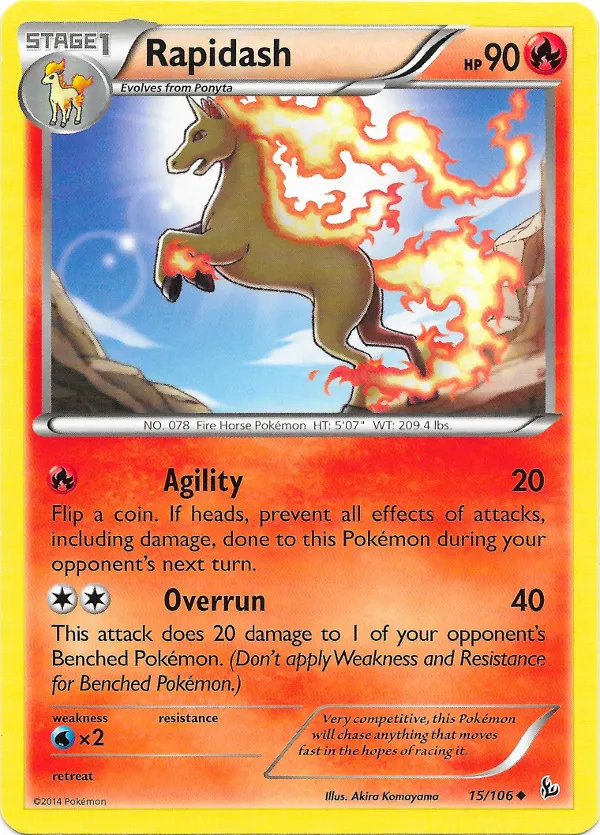 Carte Rapidash — Flashfire