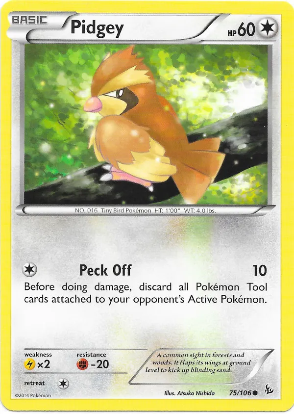 Carte Pidgey — Flashfire