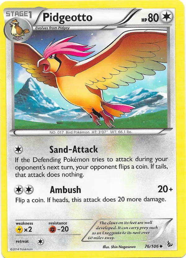 Carte Pidgeotto — Flashfire