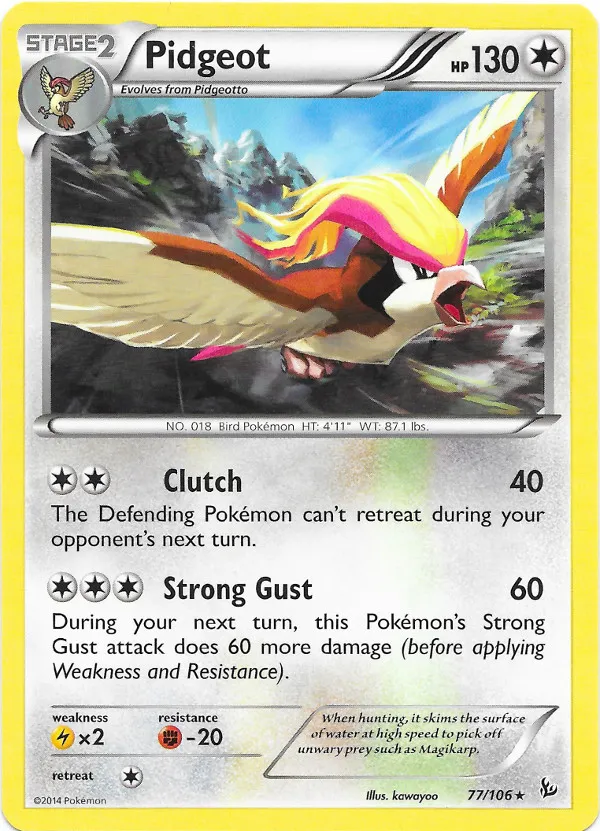 Carte Pidgeot — Flashfire