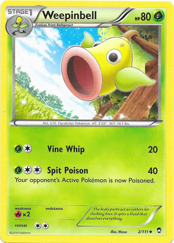 Carte Weepinbell — Furious Fists