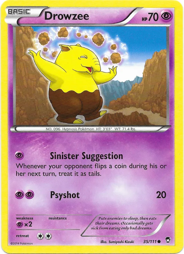 Carte Drowzee — Furious Fists