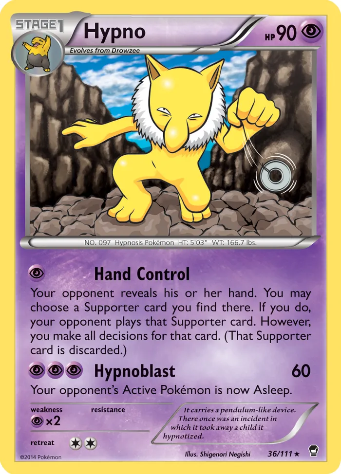Carte Hypno — Furious Fists