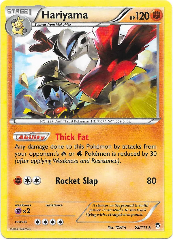 Carte Hariyama — Furious Fists