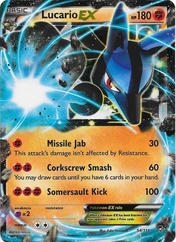 Carte Lucario EX — Furious Fists