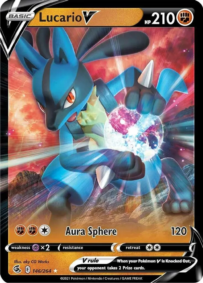 Carte Lucario V — Fusion Strike