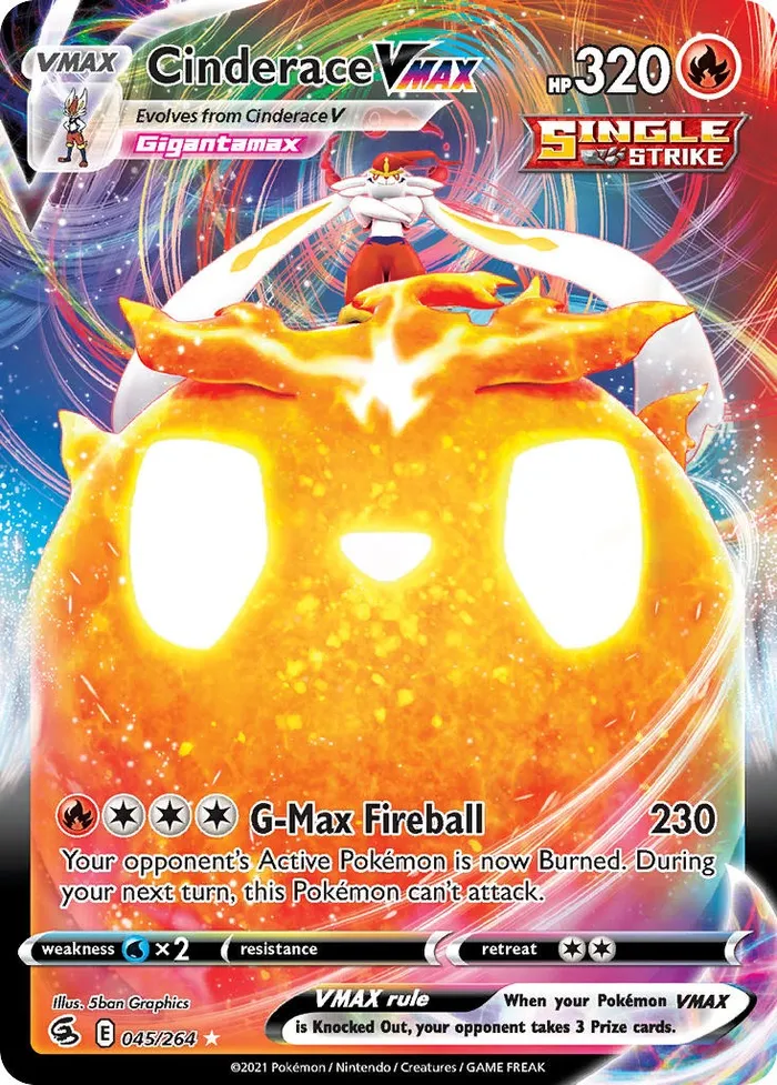 Carte Pyrobut VMAX — Fusion Strike