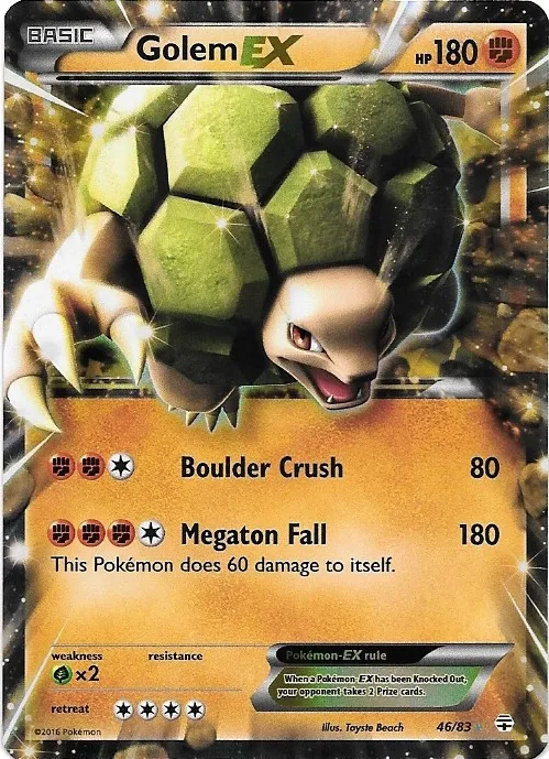 Carte Golem EX — Generations