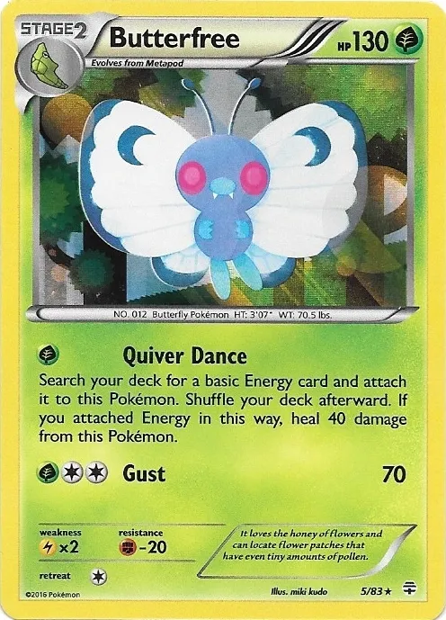 Carte Butterfree — Generations