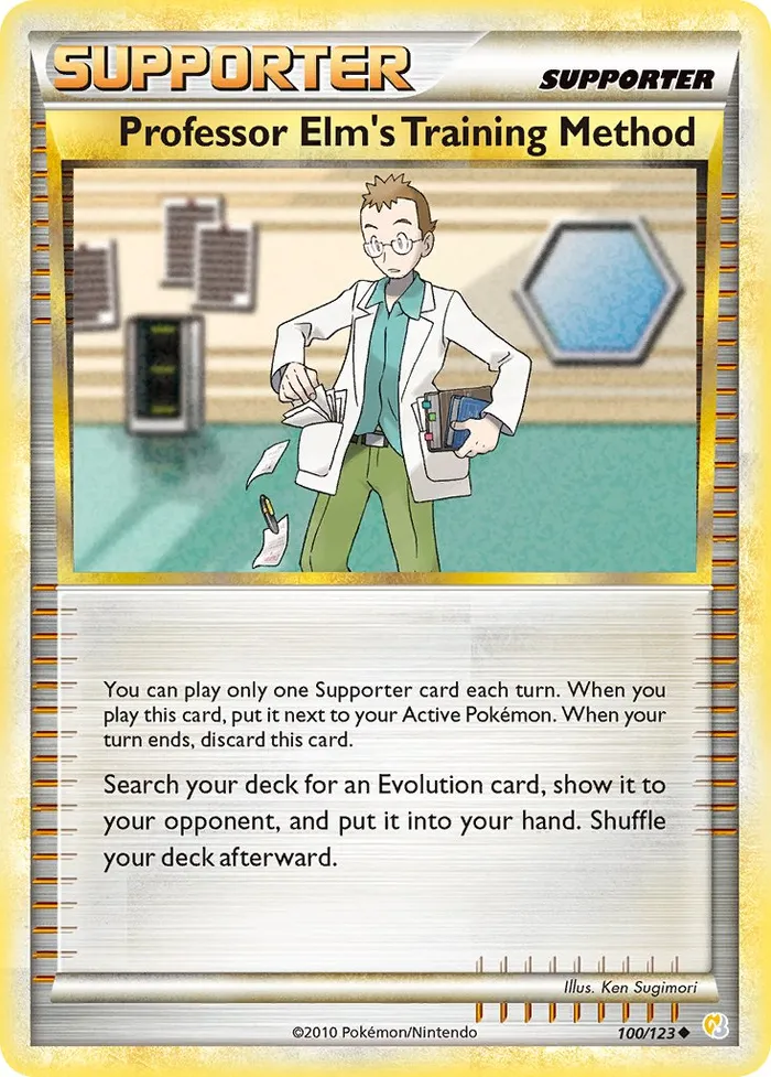 Carte Méthode d'entraînement du Prof. Orme — HeartGold & SoulSilver