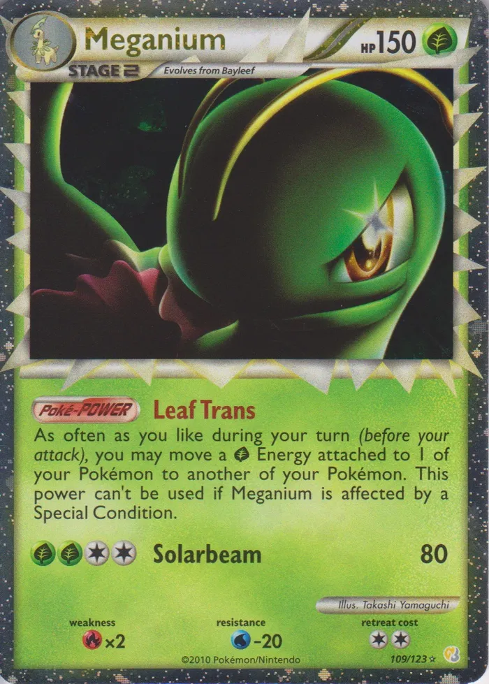 Carte Meganium — HeartGold & SoulSilver