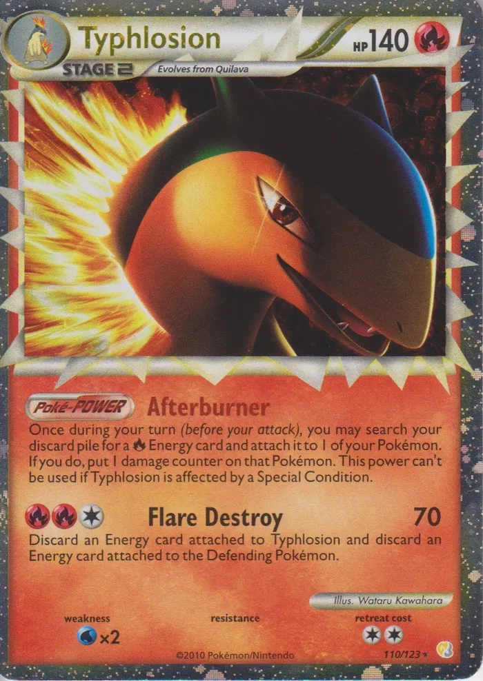 Carte Typhlosion — HeartGold & SoulSilver