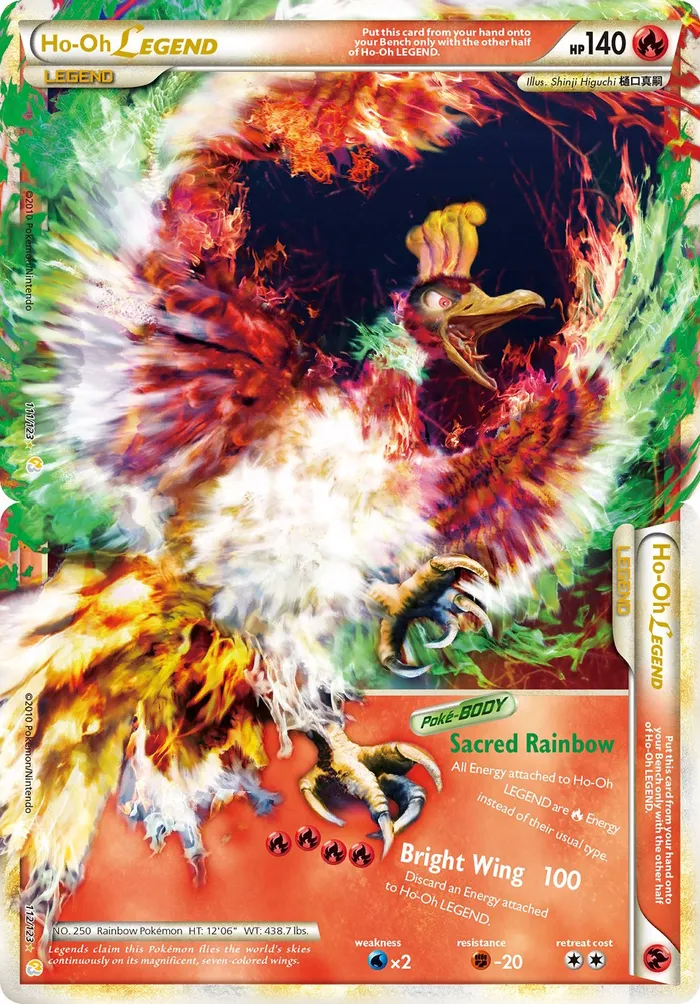Carte Ho-Oh LÉGENDE — HeartGold & SoulSilver