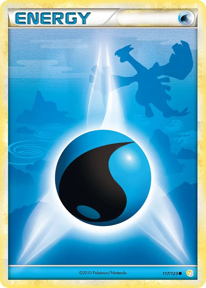 Carte Basic Water Energy — HeartGold & SoulSilver