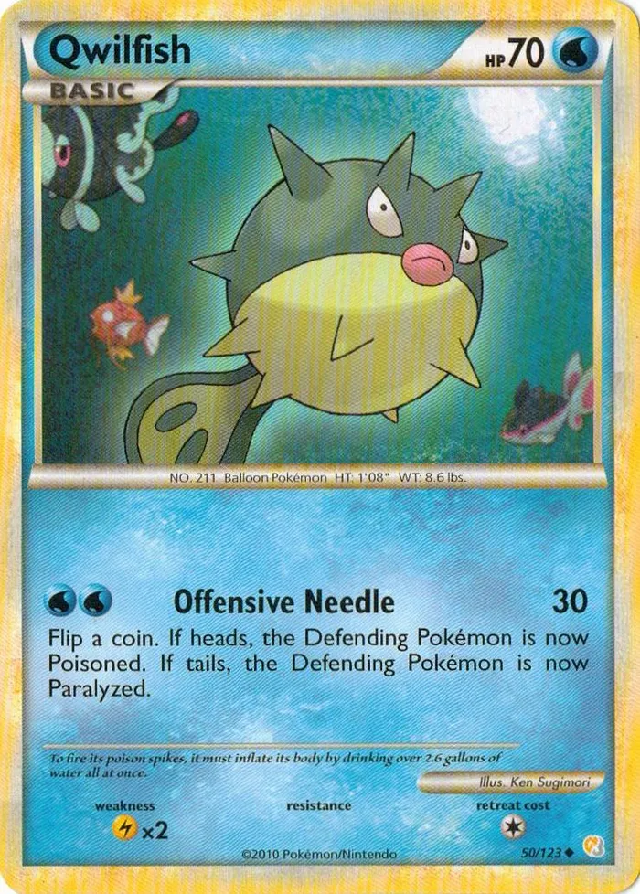 Carte Qwilfish — HeartGold & SoulSilver