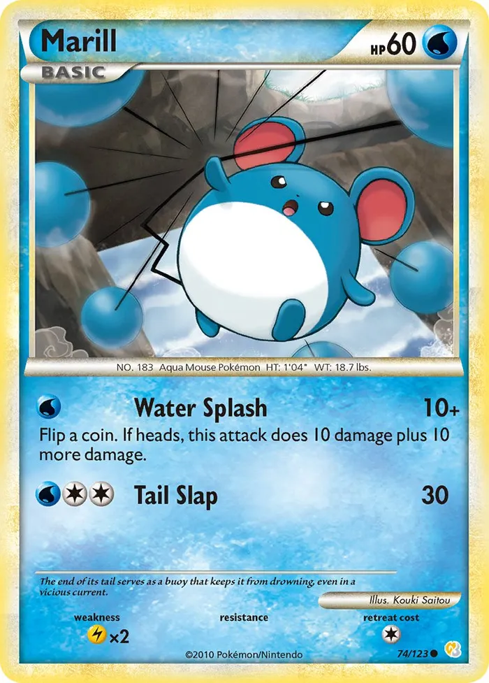 Carte Marill — HeartGold & SoulSilver