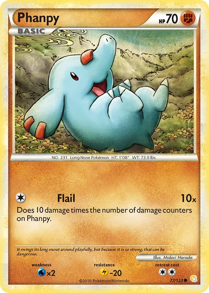 Carte Phanpy — HeartGold & SoulSilver