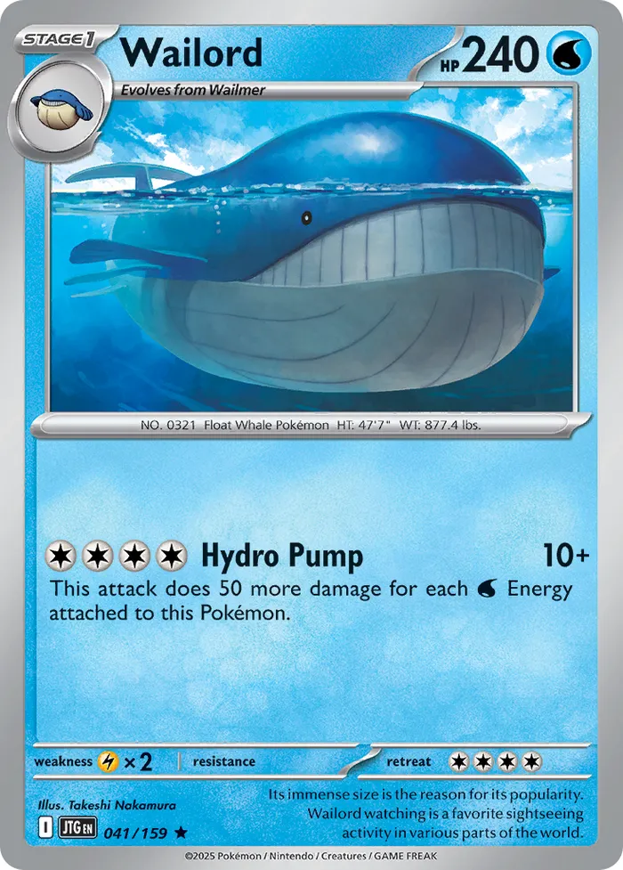 Carte Wailord — Journey Together Additionals