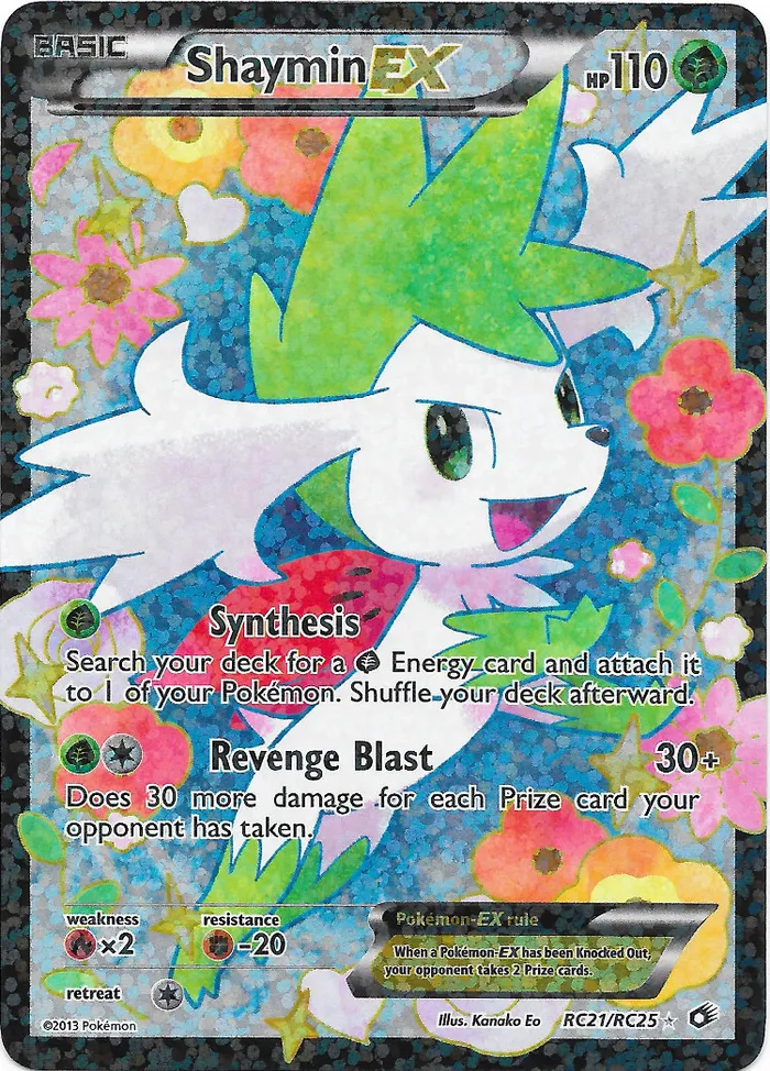 Carte Shaymin EX — Legendary Treasures