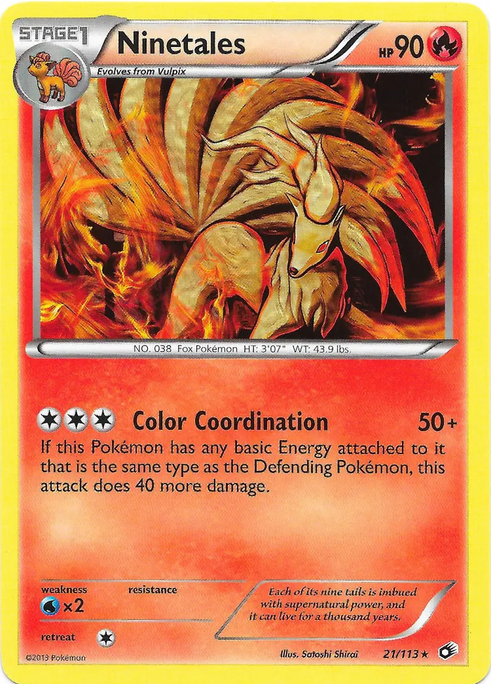 Carte Ninetales — Legendary Treasures