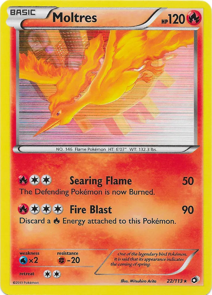 Carte Moltres — Legendary Treasures