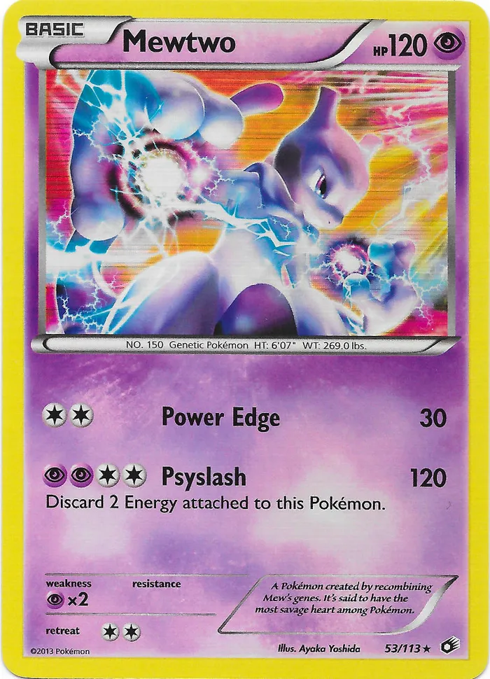 Carte Mewtwo — Legendary Treasures