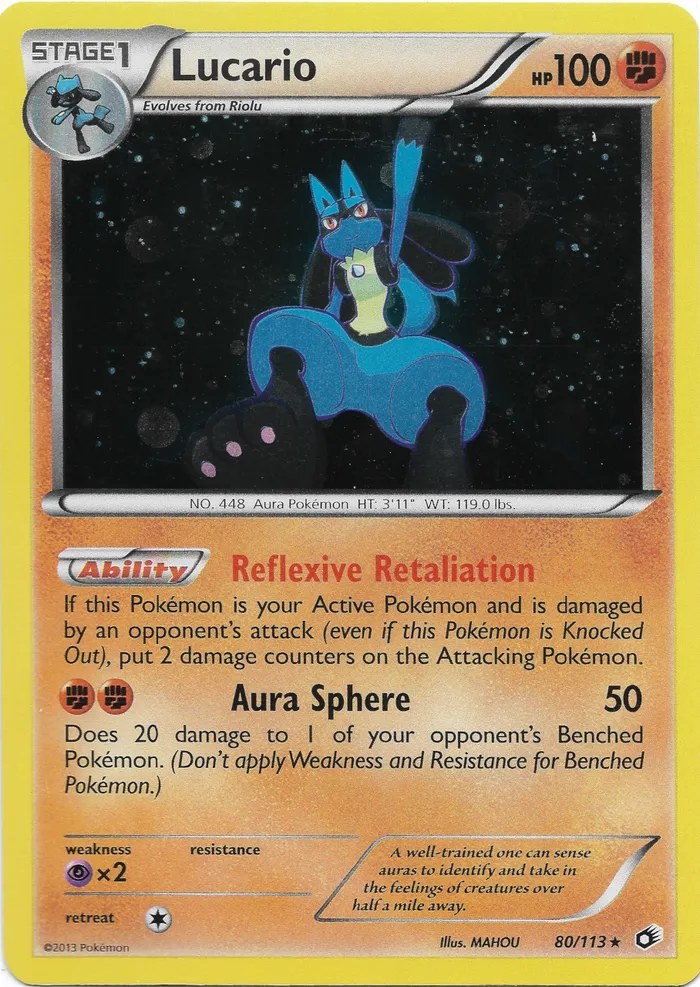 Carte Lucario — Legendary Treasures