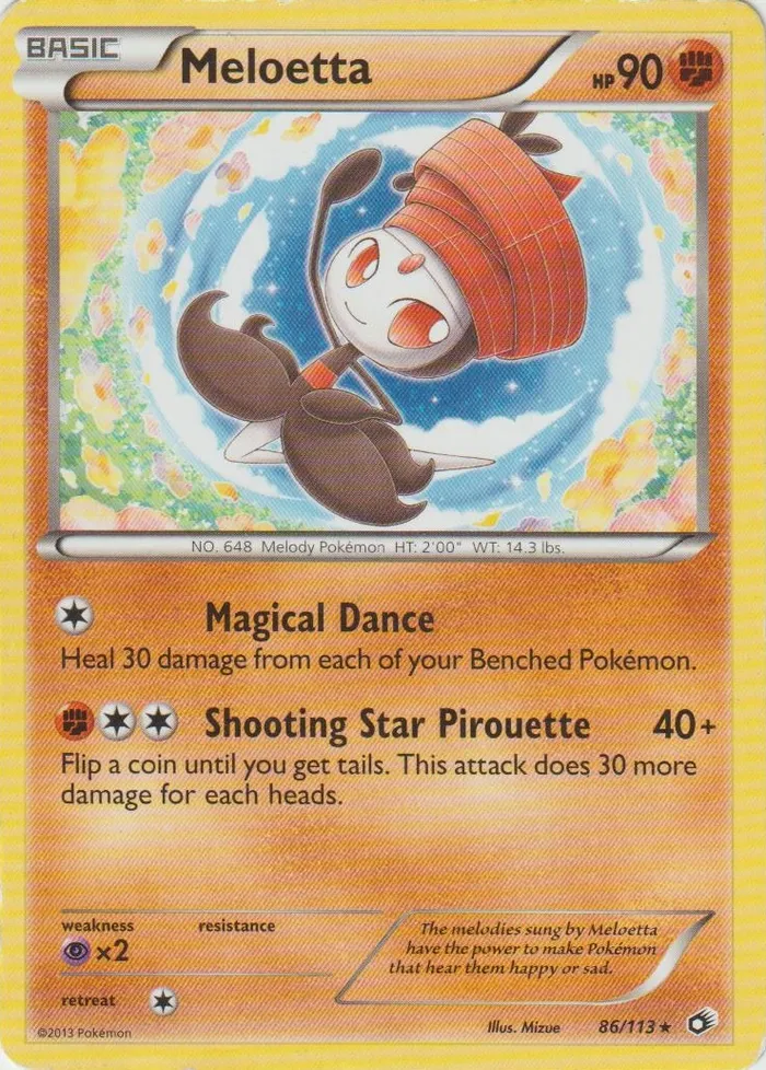 Carte Meloetta — Legendary Treasures