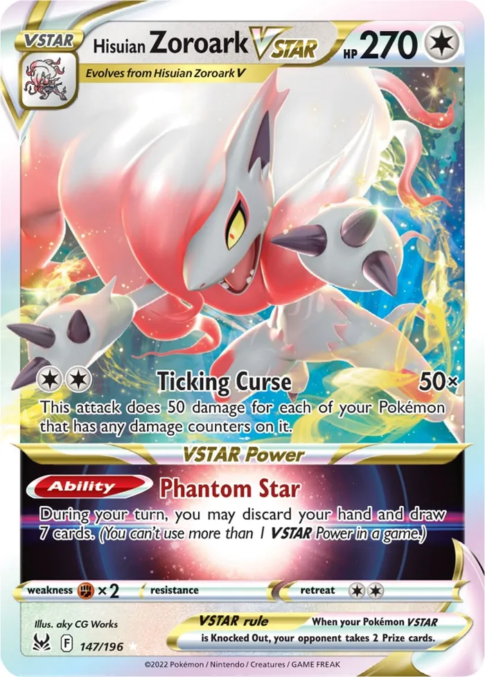 Carte Zoroark de Hisui VSTAR — Lost Origin