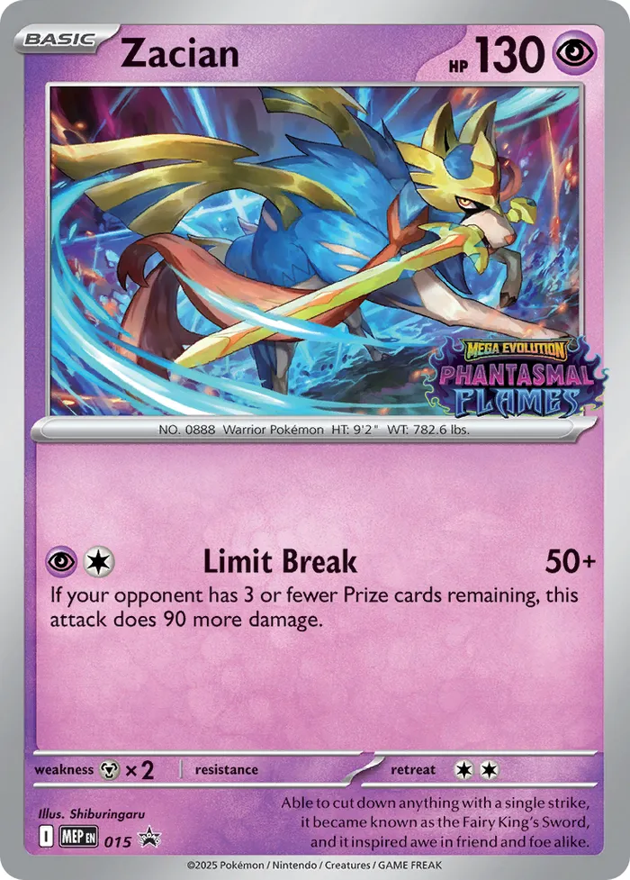 Carte Zacian — MEP Black Star Promos