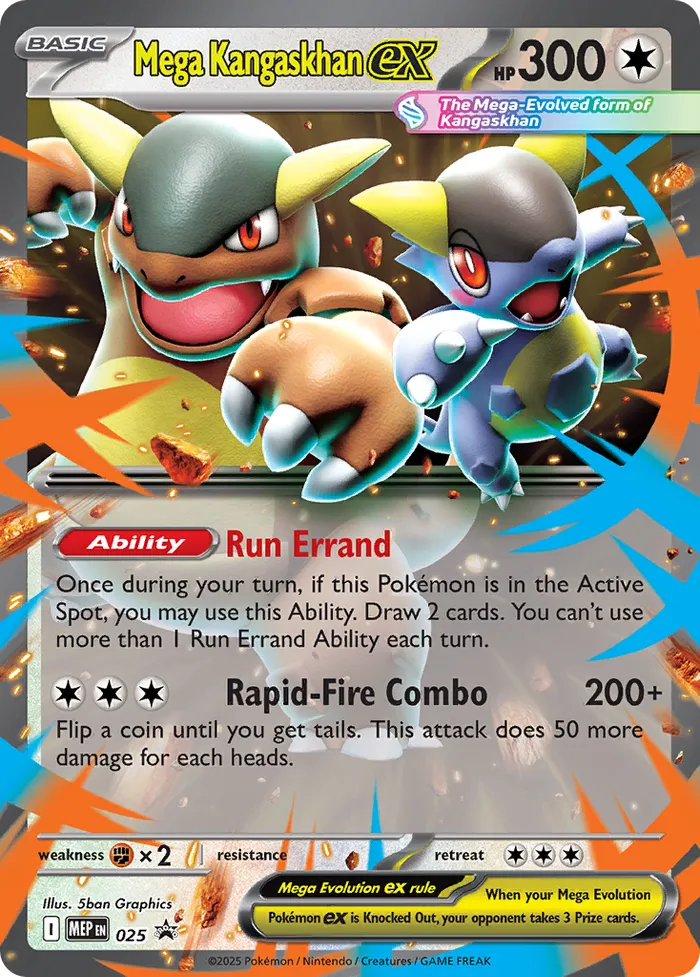 Carte Mega Kangourex ex — MEP Black Star Promos