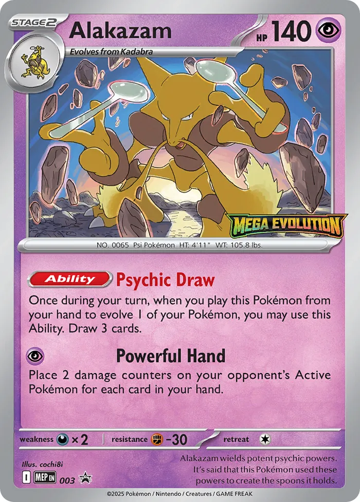 Carte Alakazam — MEP Black Star Promos