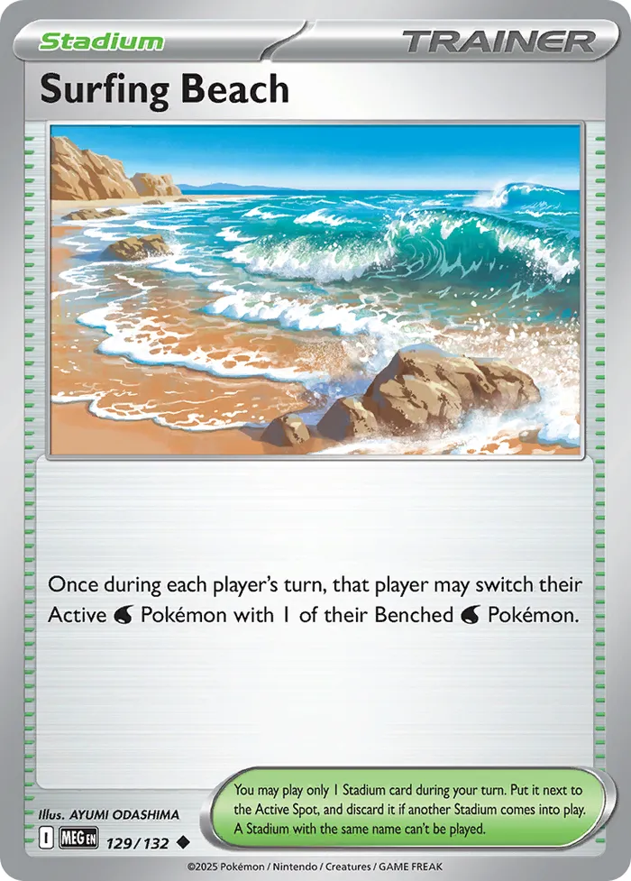 Carte Plage de Surf — Mega Evolution Additionals