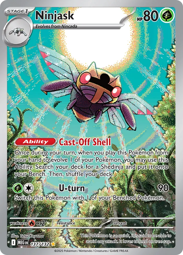 Carte Ninjask — Mega Evolution Additionals