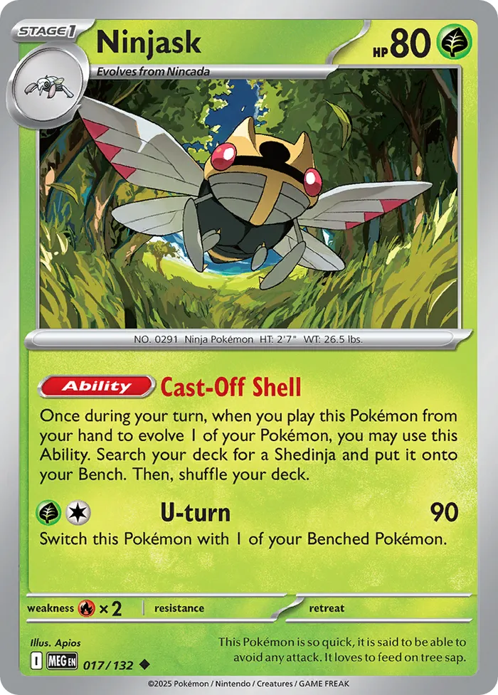 Carte Ninjask — Mega Evolution Additionals
