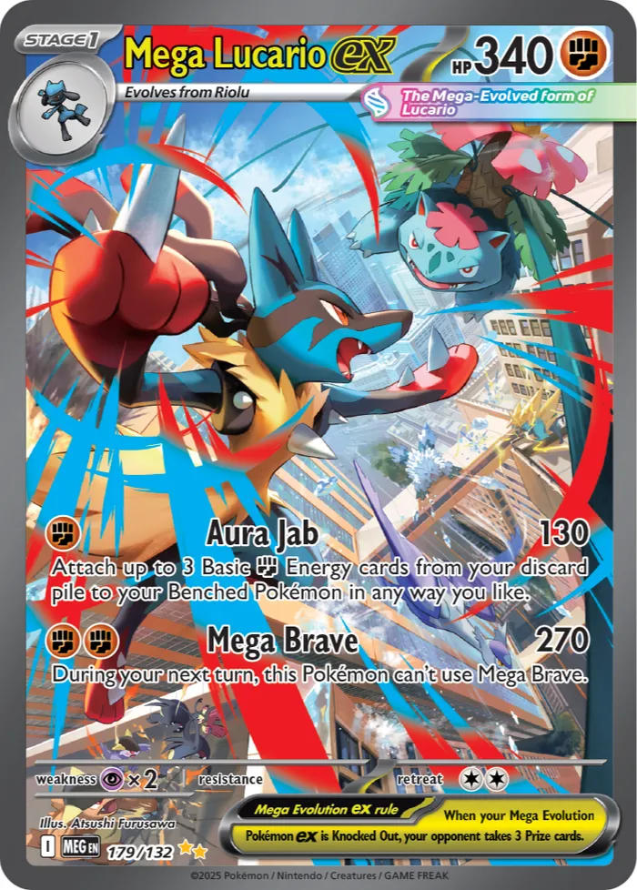 Carte Mega Lucario ex — Mega Evolution Additionals