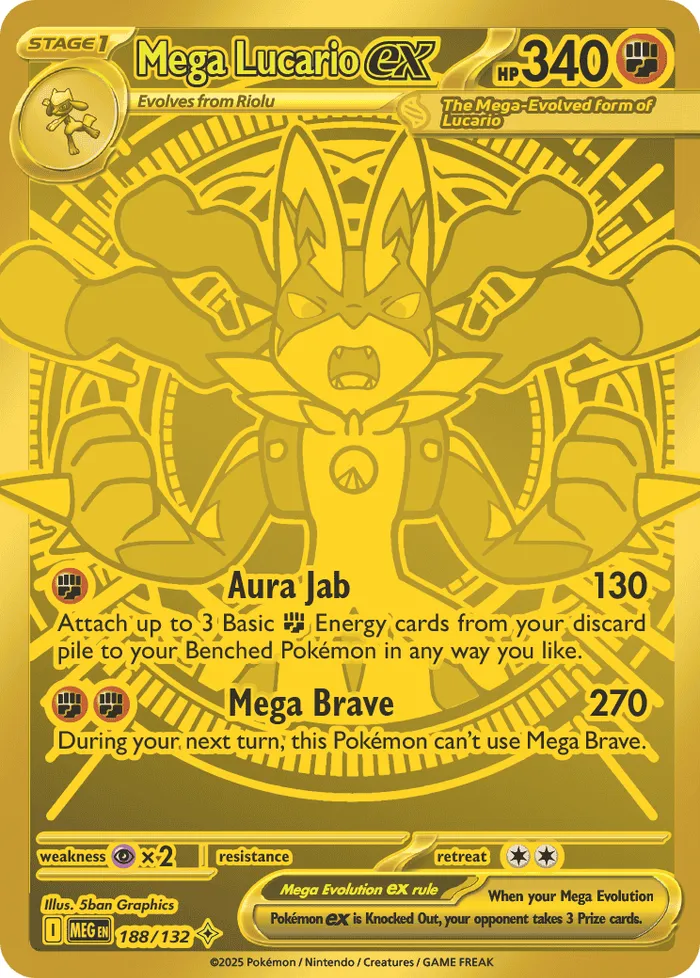 Carte Mega Lucario ex — Mega Evolution Additionals